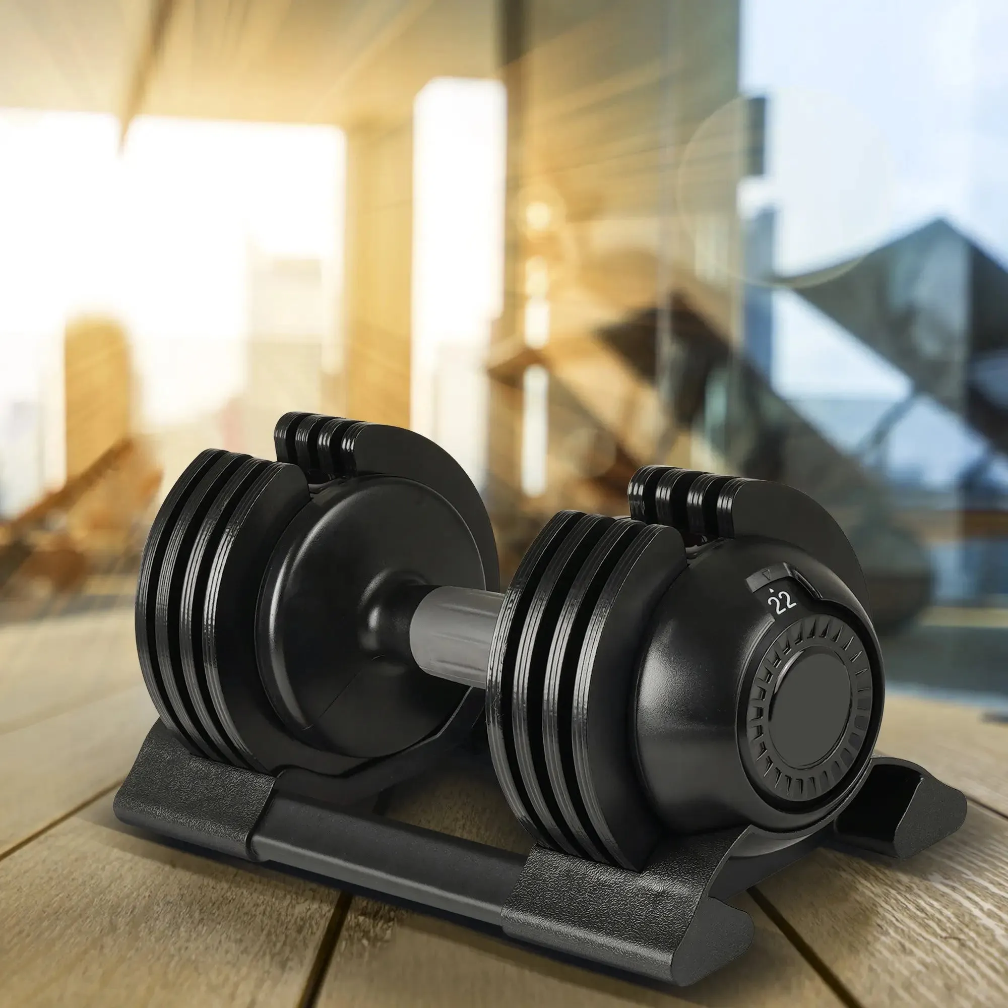 22LBS ADJUSTABLE DUMBBELL STEEL PLASTIC