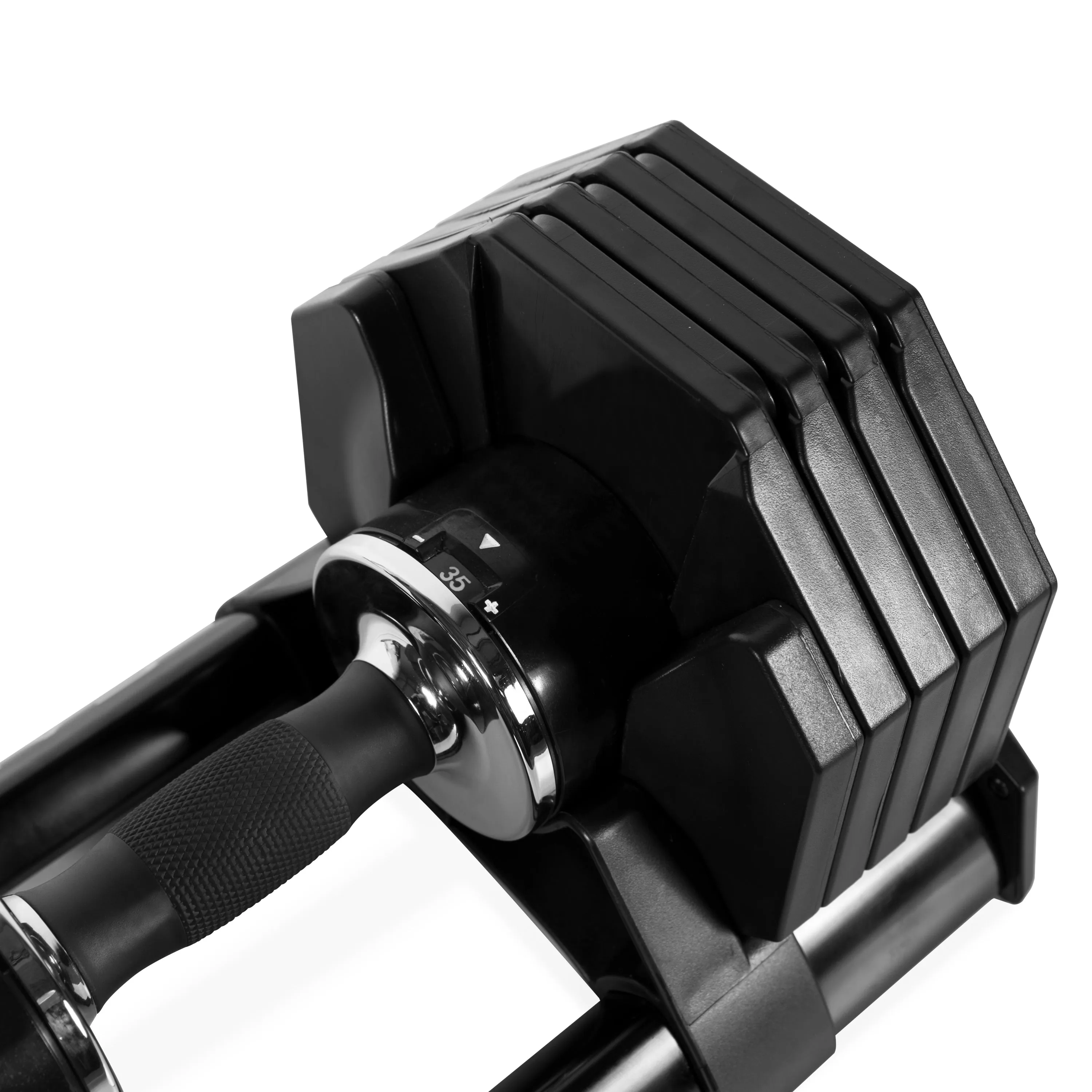 Adjustable Dumbbell, Quick Select 5-50 Pounds, Single