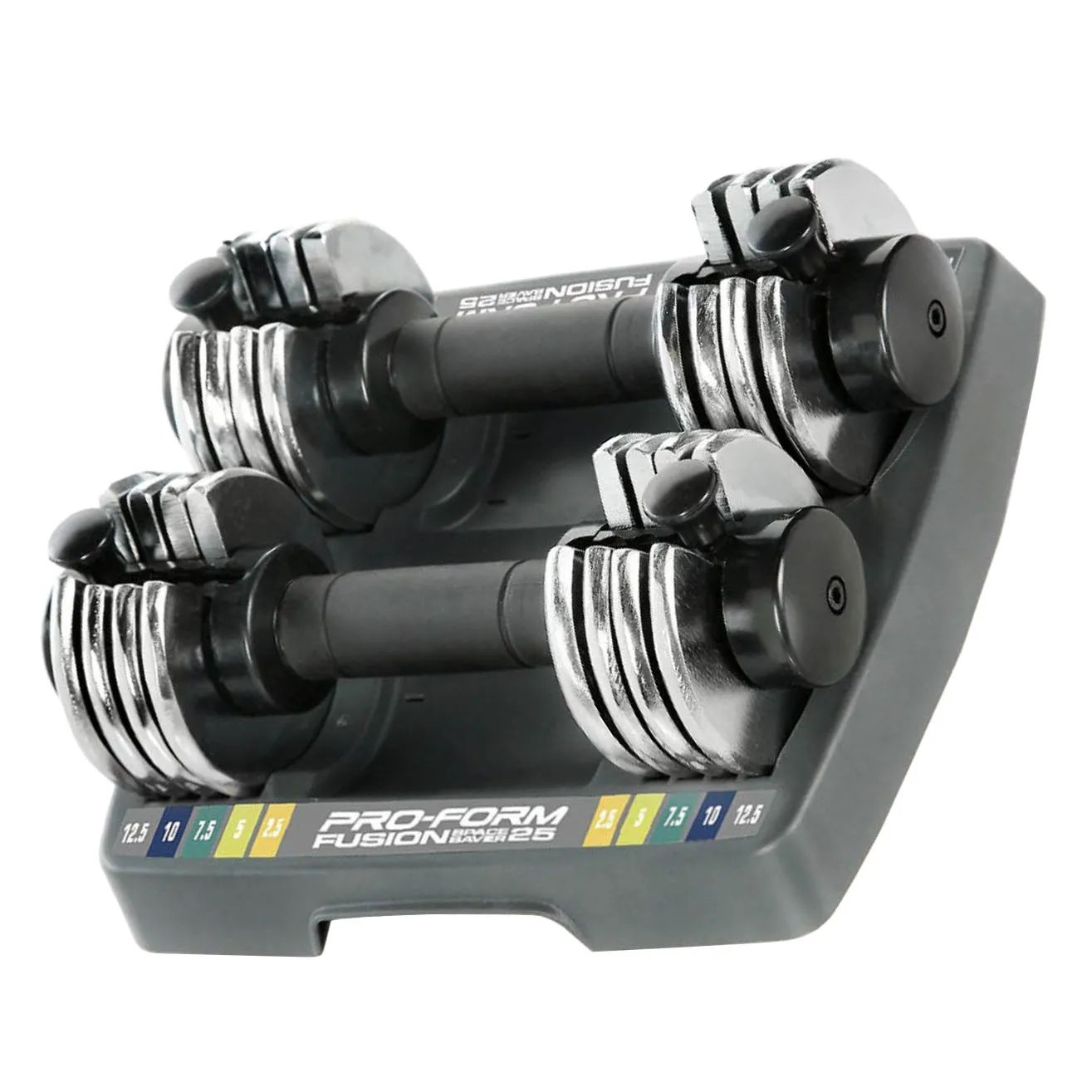 Adjustable Dumbbell Set w/ Storage Tray, Pair