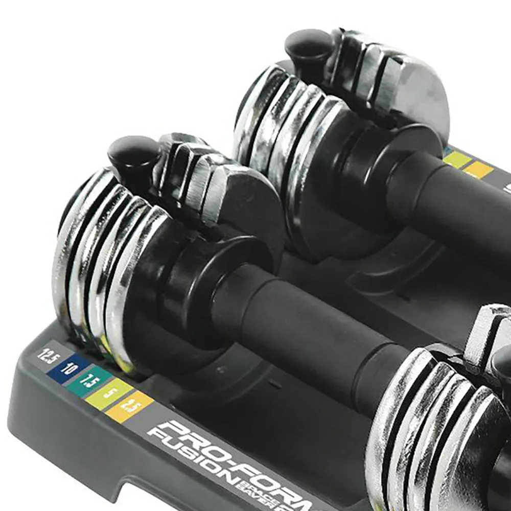 Adjustable Dumbbell Set w/ Storage Tray, Pair