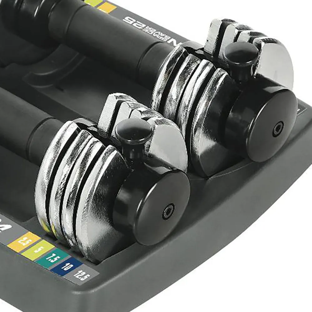 Adjustable Dumbbell Set w/ Storage Tray, Pair