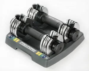 Adjustable Dumbbell Set w/ Storage Tray, Pair