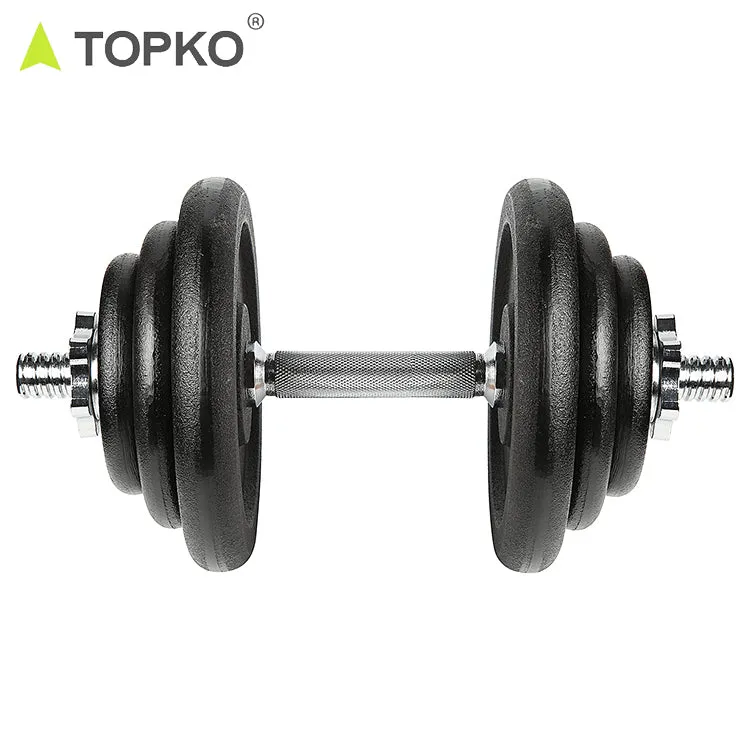 Adjustable Dumbbells, Dumbbell Barbell 2 in 1, Solid and Configurable with Rubber Protective Cover