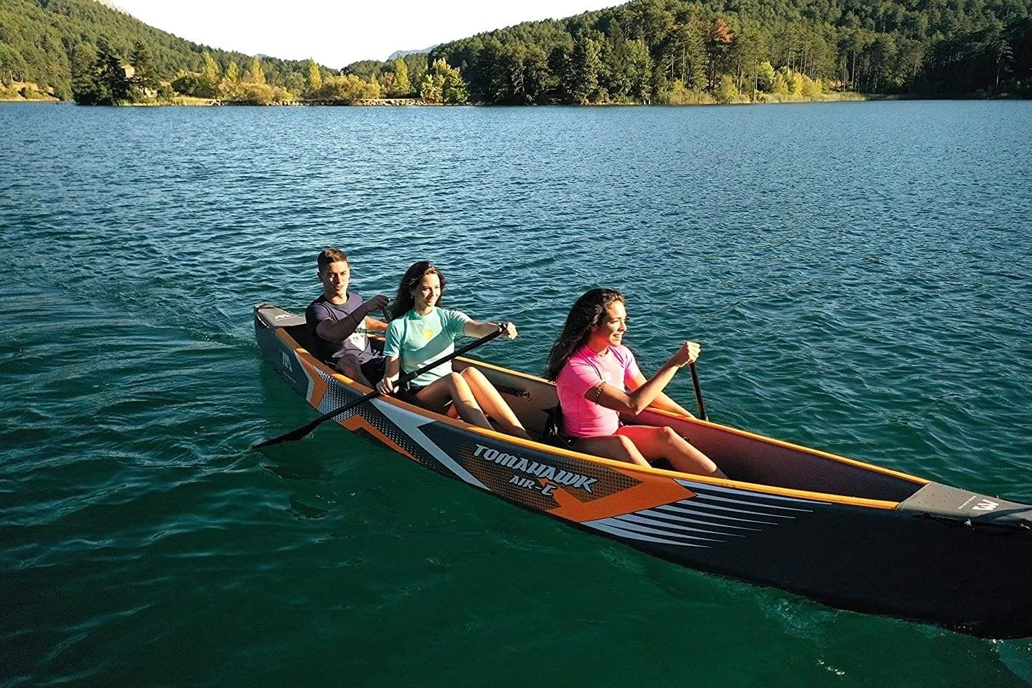 Aqua Marina 15'8" Tomahawk AIR C 3-Person DWF High-end Canoe Inflatable Kayak
