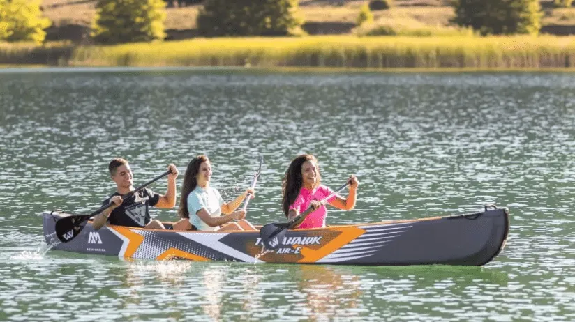 Aqua Marina 15'8" Tomahawk AIR C 3-Person DWF High-end Canoe Inflatable Kayak