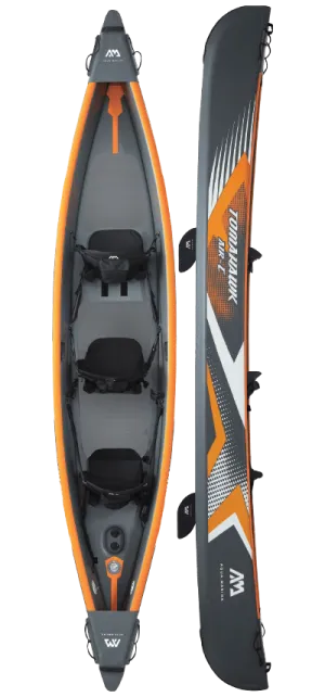 Aqua Marina 15'8" Tomahawk AIR C 3-Person DWF High-end Canoe Inflatable Kayak