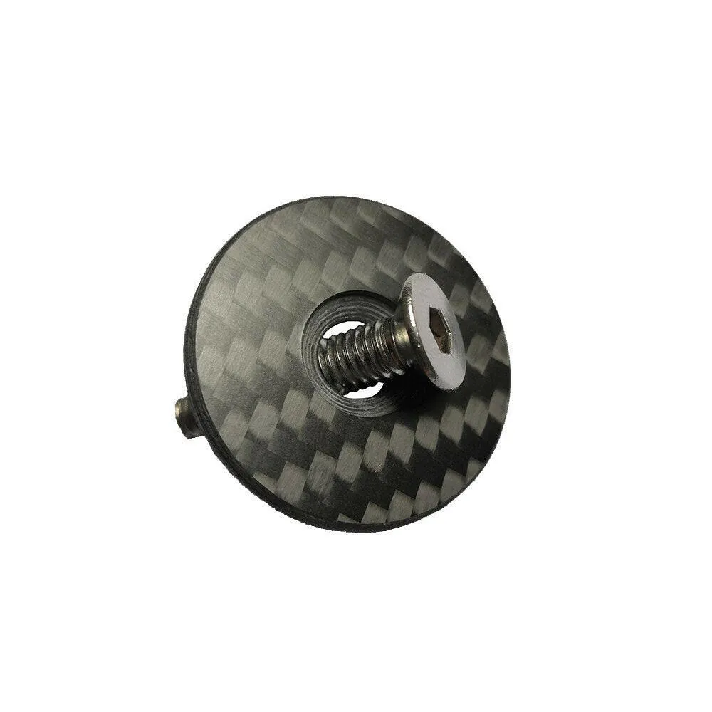 BALUGOE Bicycle Headset carbon top Cap Carbon Fiber Bike Stem 28.6mm 1 1/8" Steerer Fork Tube Headset Cap Cover