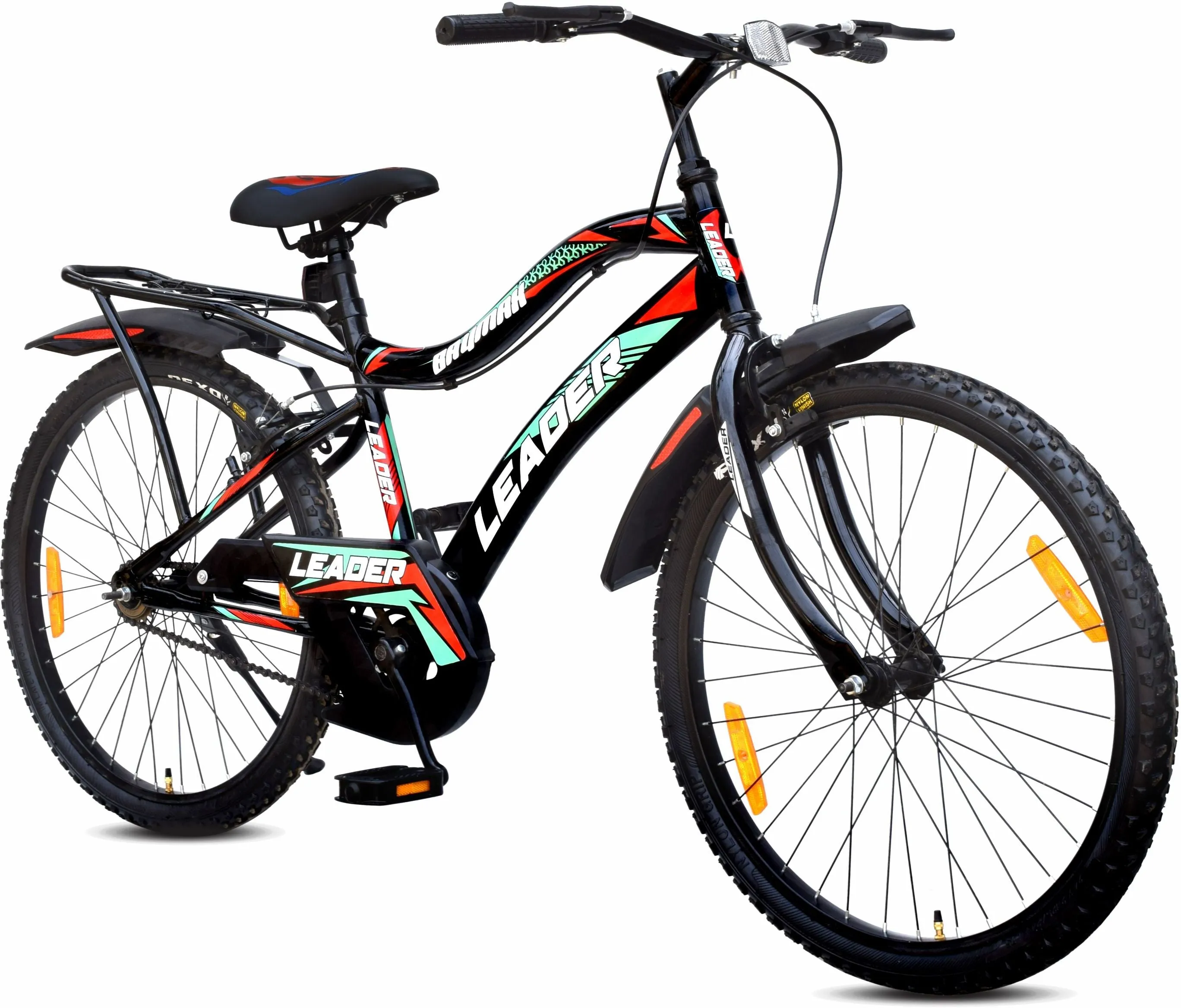 Baymax 26t Ibc Mtb Cycle With Carrier Single Speed For Men 26T Hybrid Cycle/city Bike (single Speed | Black)