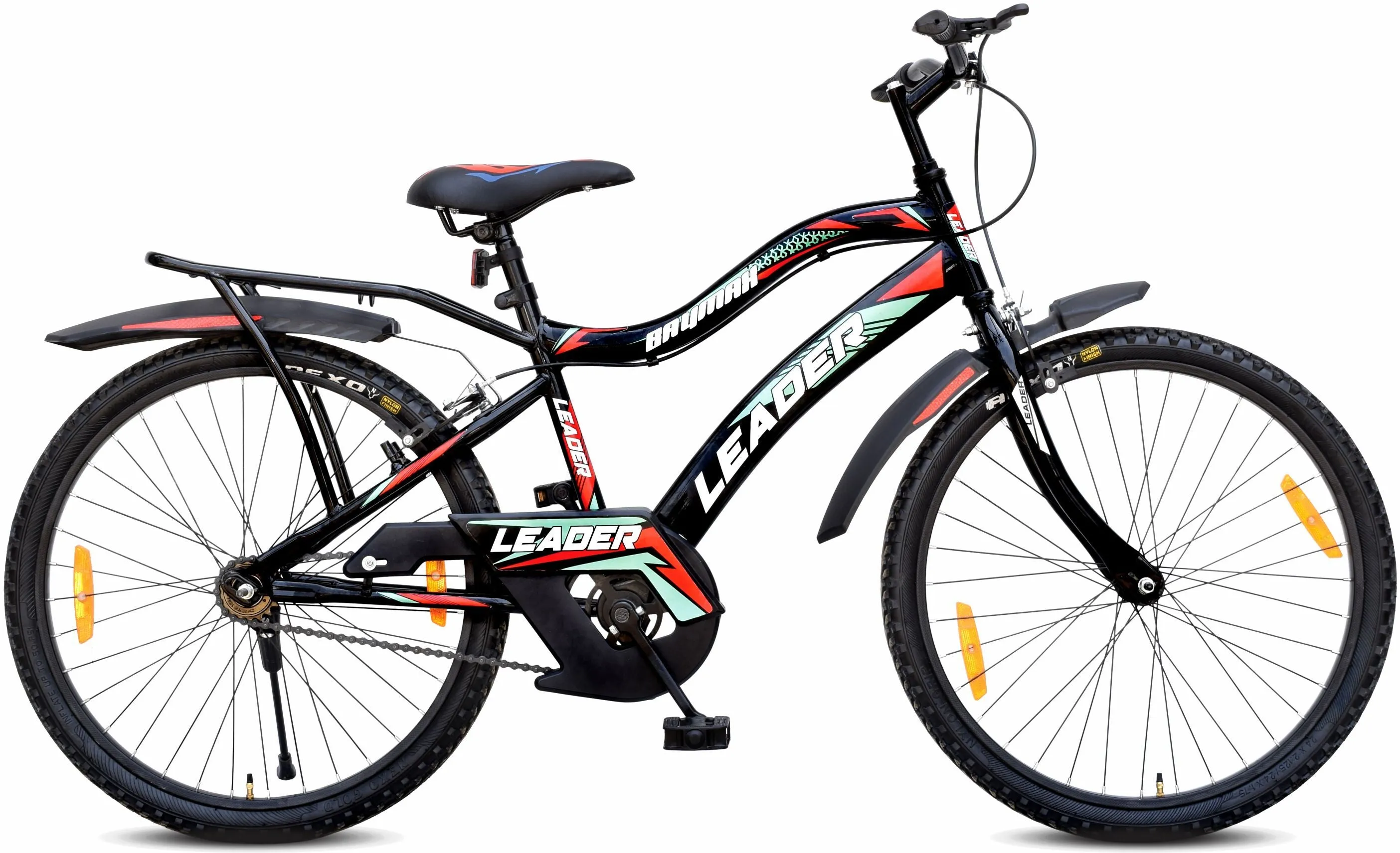 Baymax 26t Ibc Mtb Cycle With Carrier Single Speed For Men 26T Hybrid Cycle/city Bike (single Speed | Black)