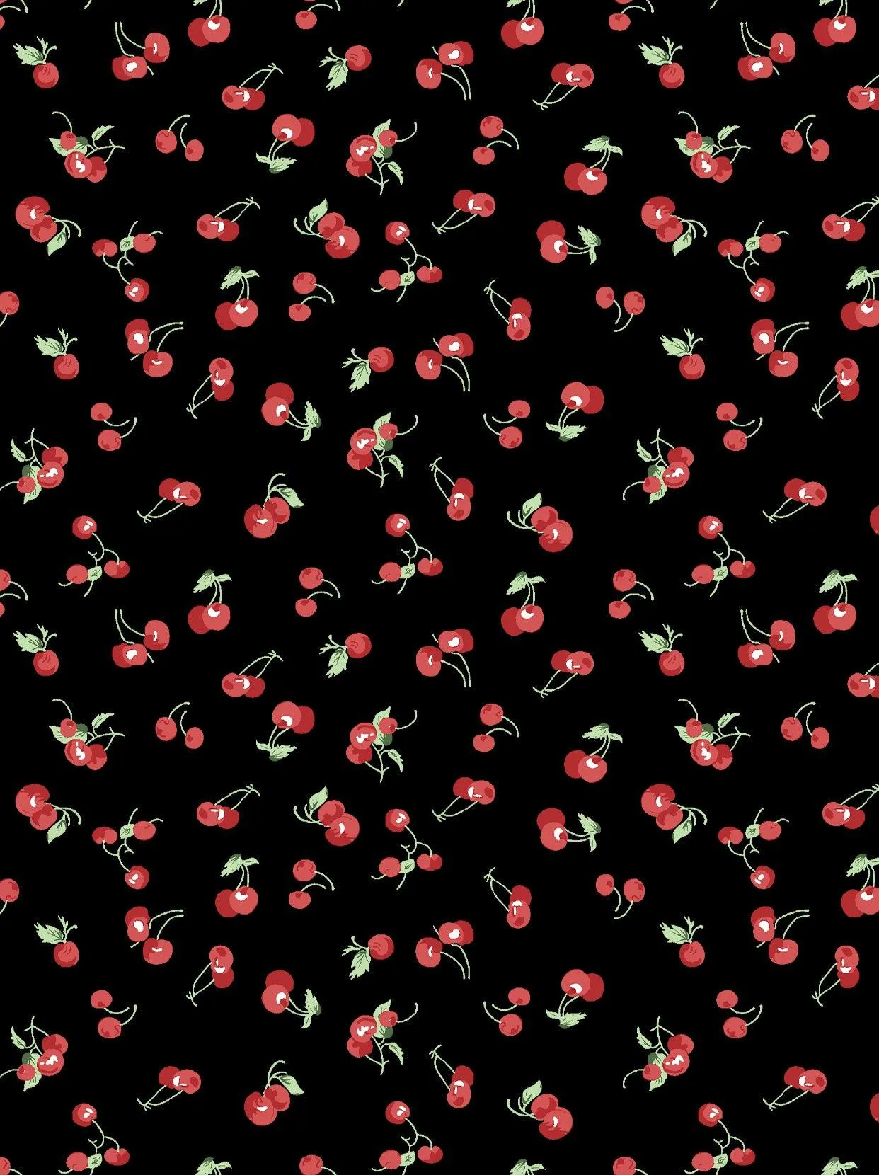 Cherry Print Long-sleeve Golf Shirt for Women