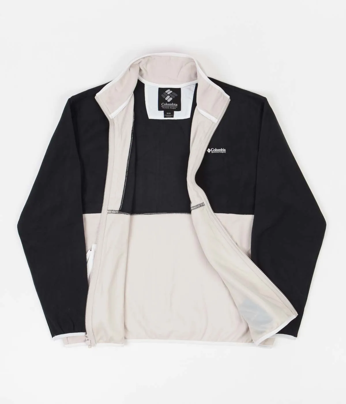 Columbia Back Bowl Lightweight Fleece - Black / Dark Stone / White