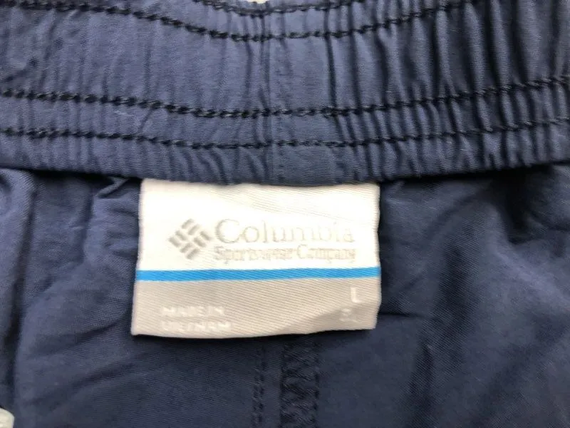Columbia Shorts Mens Large Blue Cargo Shorts Pockets Casual Outdoor Lightweight