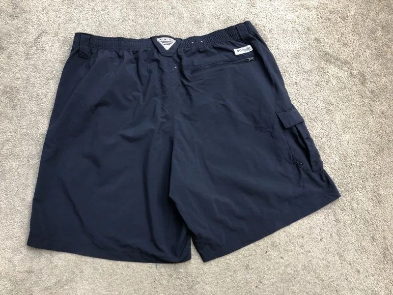 Columbia Shorts Mens Large Blue Cargo Shorts Pockets Casual Outdoor Lightweight