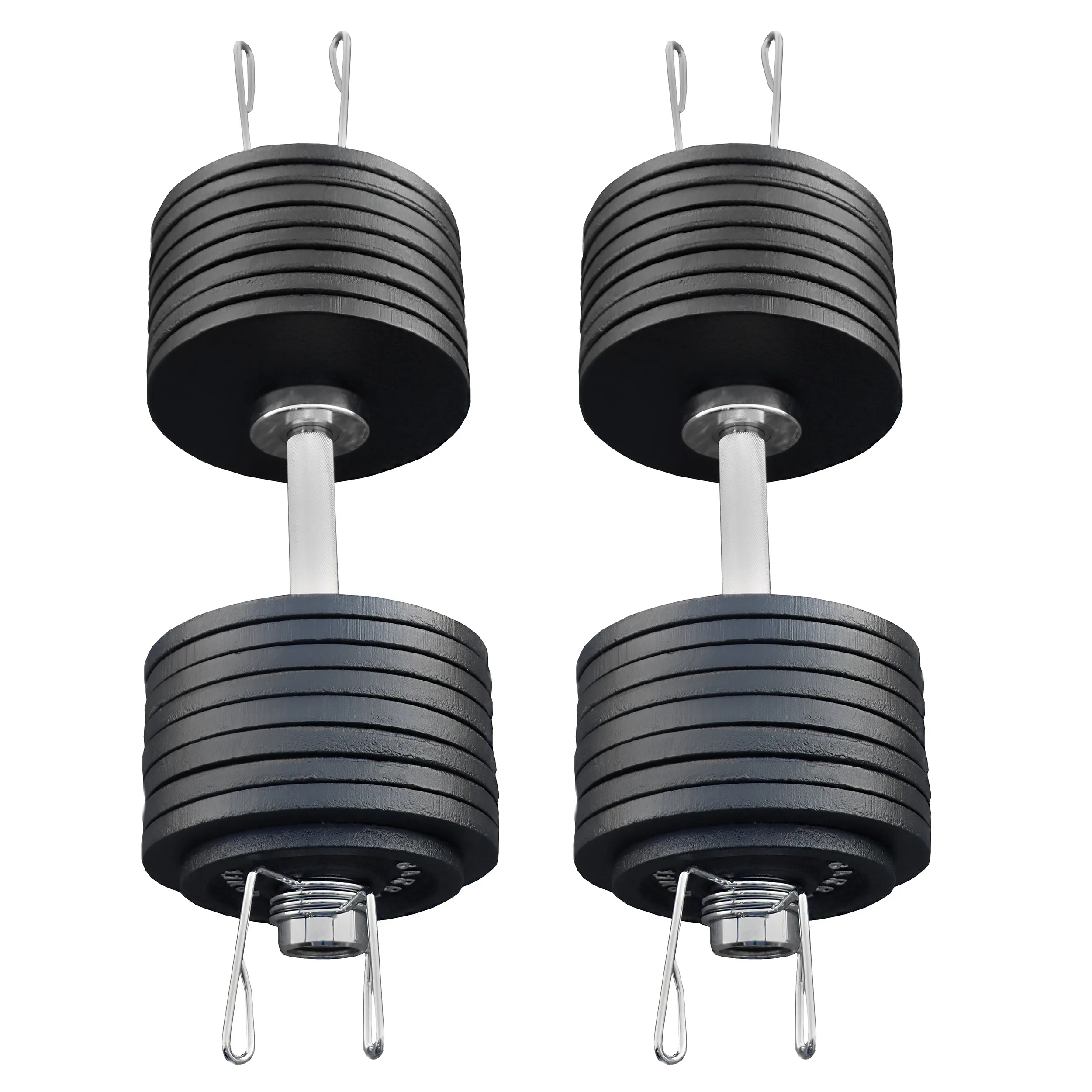 Deltech Fitness 200 lb Adjustable Dumbbell Set, 100 lb each (OSDB-200)