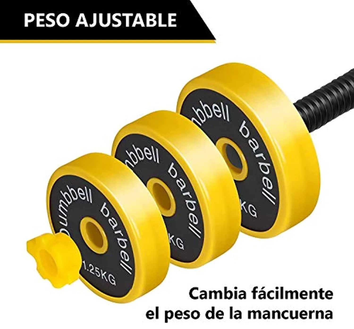 Fuxion 22LB Adjustable Dumbbell Barbell Pair | Free 2-in-1 Set, Non-Slip Neoprene, Purpose, Home, Gym, Office | | Hand Weights, 22 LB or 11 LB, 22 pounds Total / 11 Each