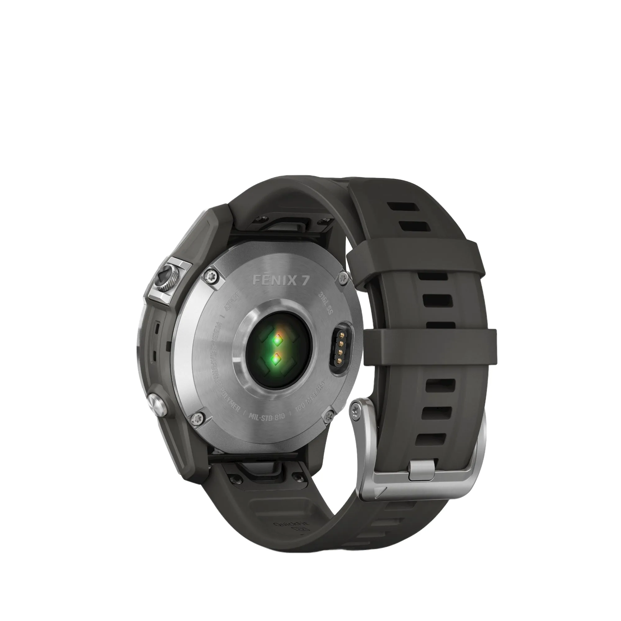Garmin Fenix 7 – Standard Edition, Silver with Graphite Band