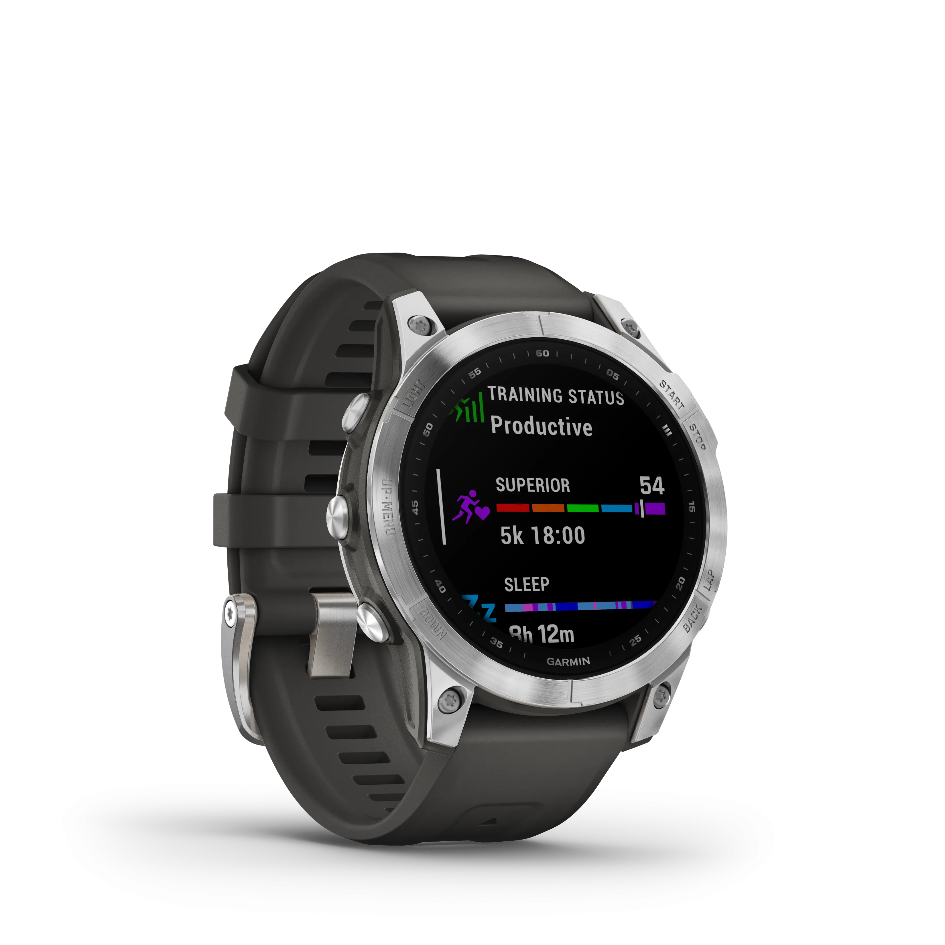 Garmin Fenix 7 – Standard Edition, Silver with Graphite Band