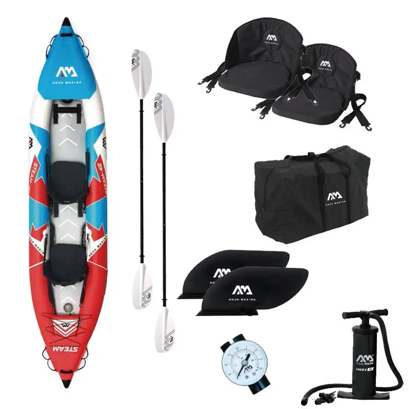 inflatable boat sport kayak STEAM canoe pvc dinghy raft pump seat drop-stitch floor laminated professional