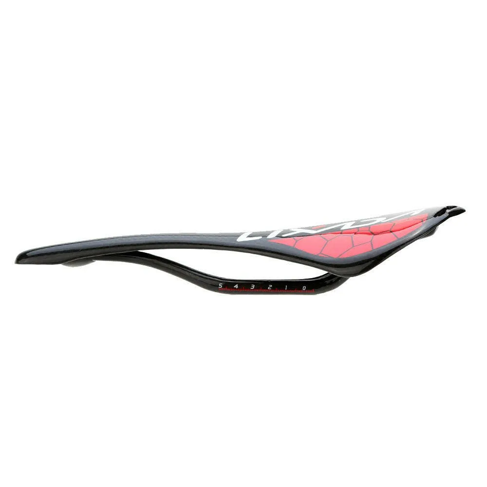 Lixada Black Glossy Full Carbon Fiber Super Lightweight MTB Mountain Bike Road Bike Cycling Hollow Saddle Bicycle Seat 275*143mm 120g