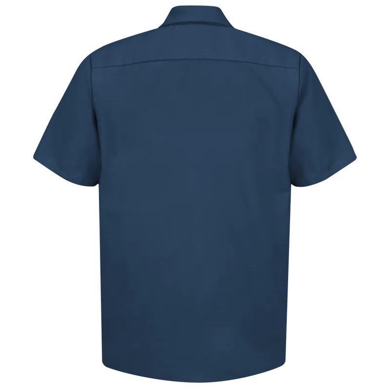 Men's Short Sleeve Industrial Work Shirt | Navy