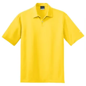 Nike Men's Tour Yellow Dri-FIT Pebble Texture Polo