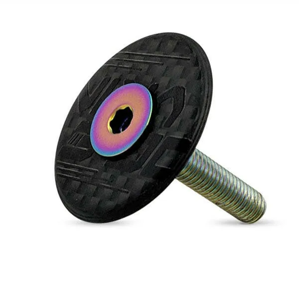 OG-EVKIN HC-001 Carbon Fiber Headset Top Cap Titanium Bolt M6 x 35mm 1-1/8" Super Light 6.2G Bicycle Accessories For Bicycle