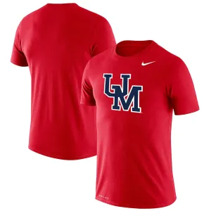 Ole Miss Rebels NCAA UK Medium Nike School Logo Legend Performance T-Shirt - Red