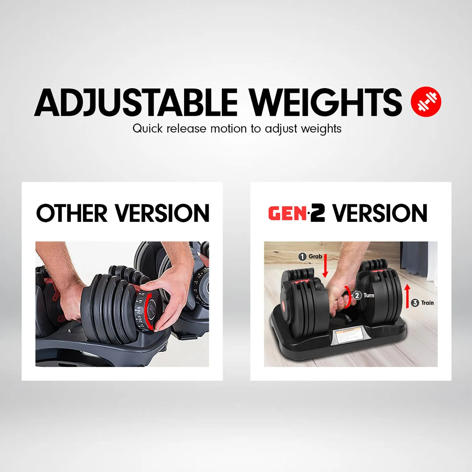 Powertrain Gen2 20kg Home Gym Adjustable Dumbbell