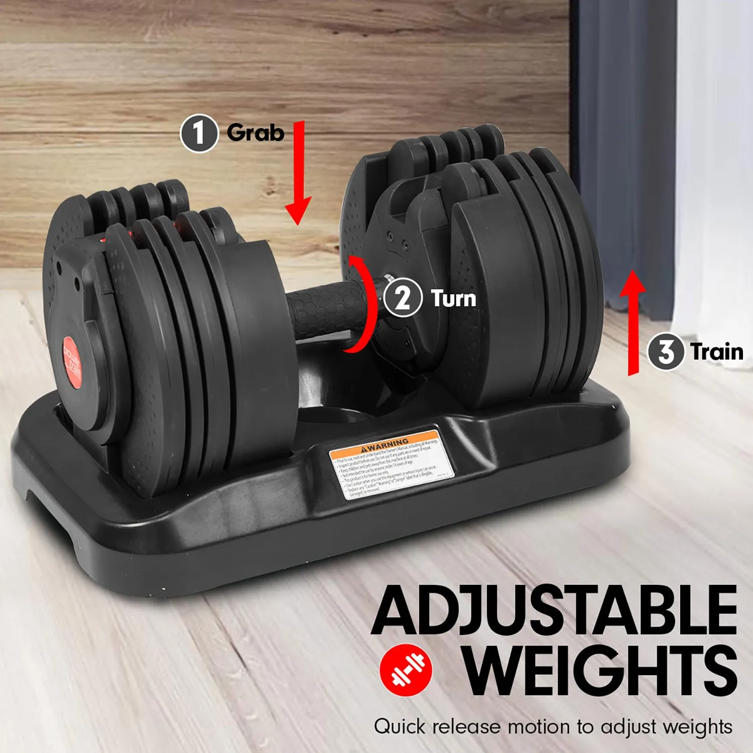 Powertrain Gen2 20kg Home Gym Adjustable Dumbbell