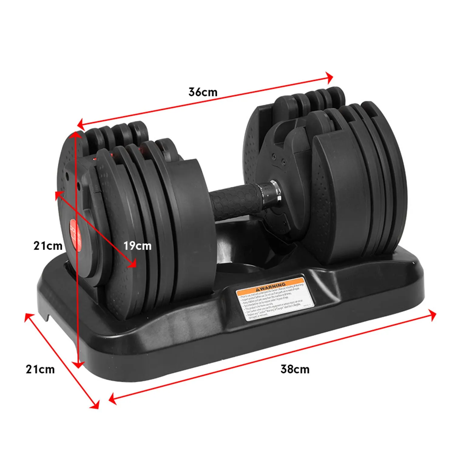 Powertrain Gen2 20kg Home Gym Adjustable Dumbbell