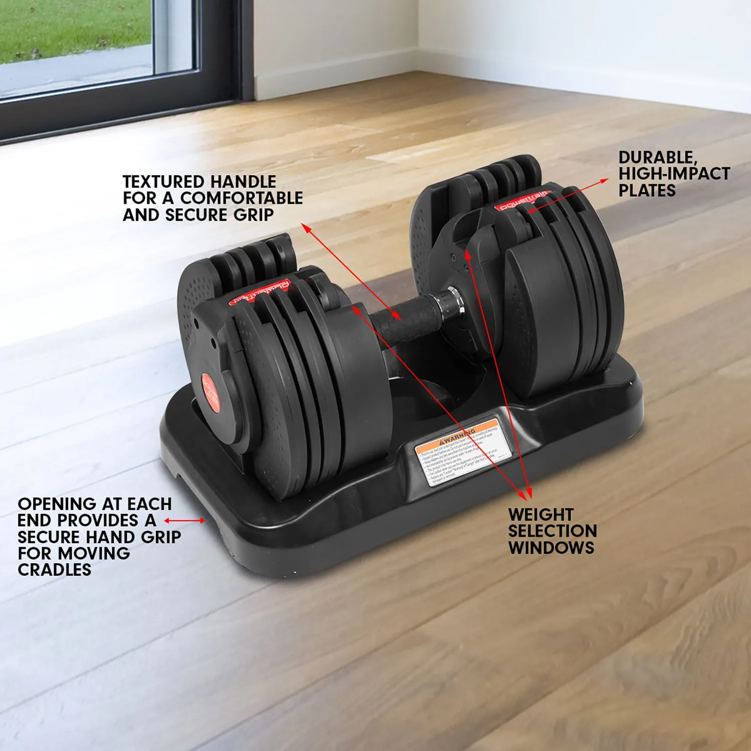 Powertrain Gen2 20kg Home Gym Adjustable Dumbbell