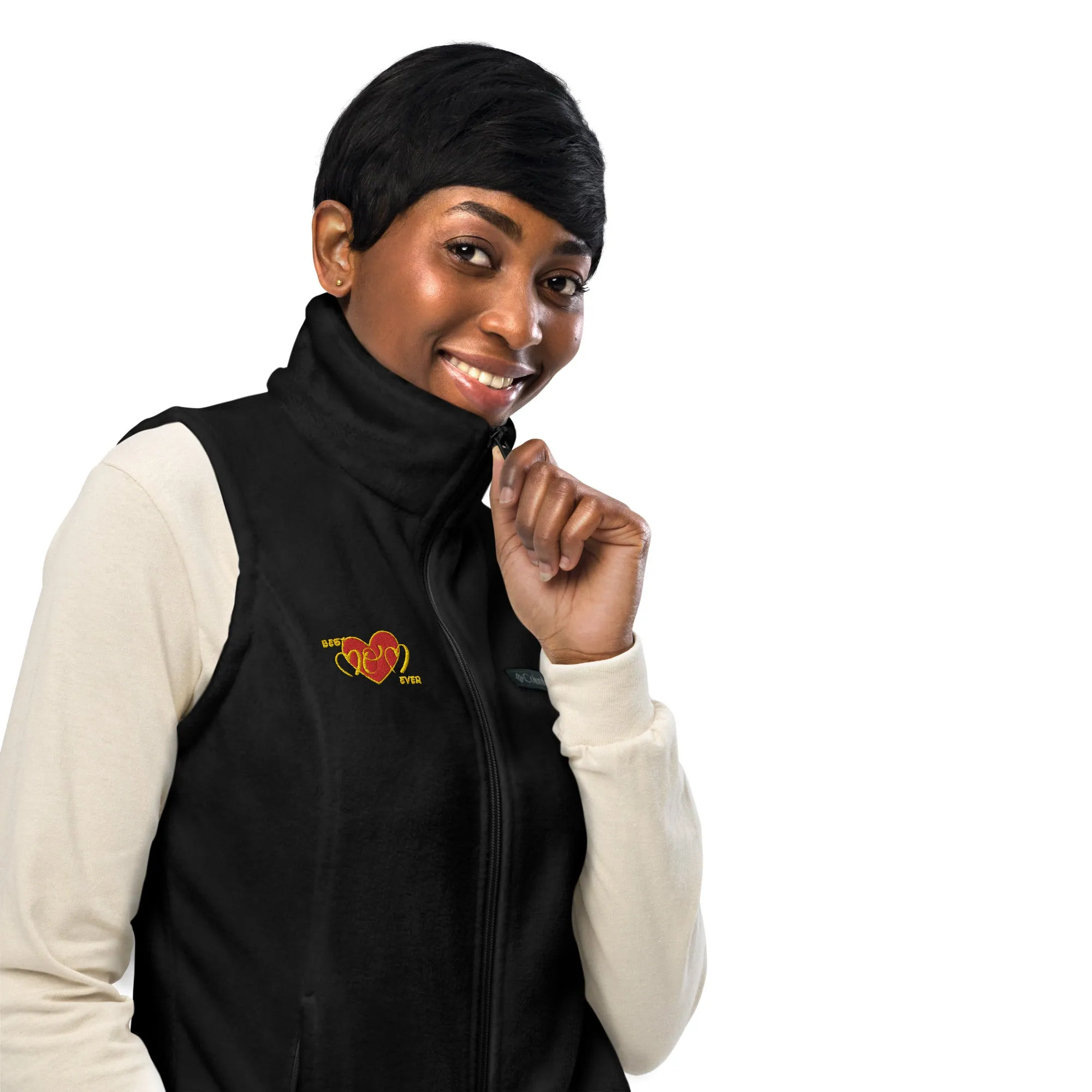 Snooty Fox Art Women’s by Fleece Vest Columbia - Best Mom Ever
