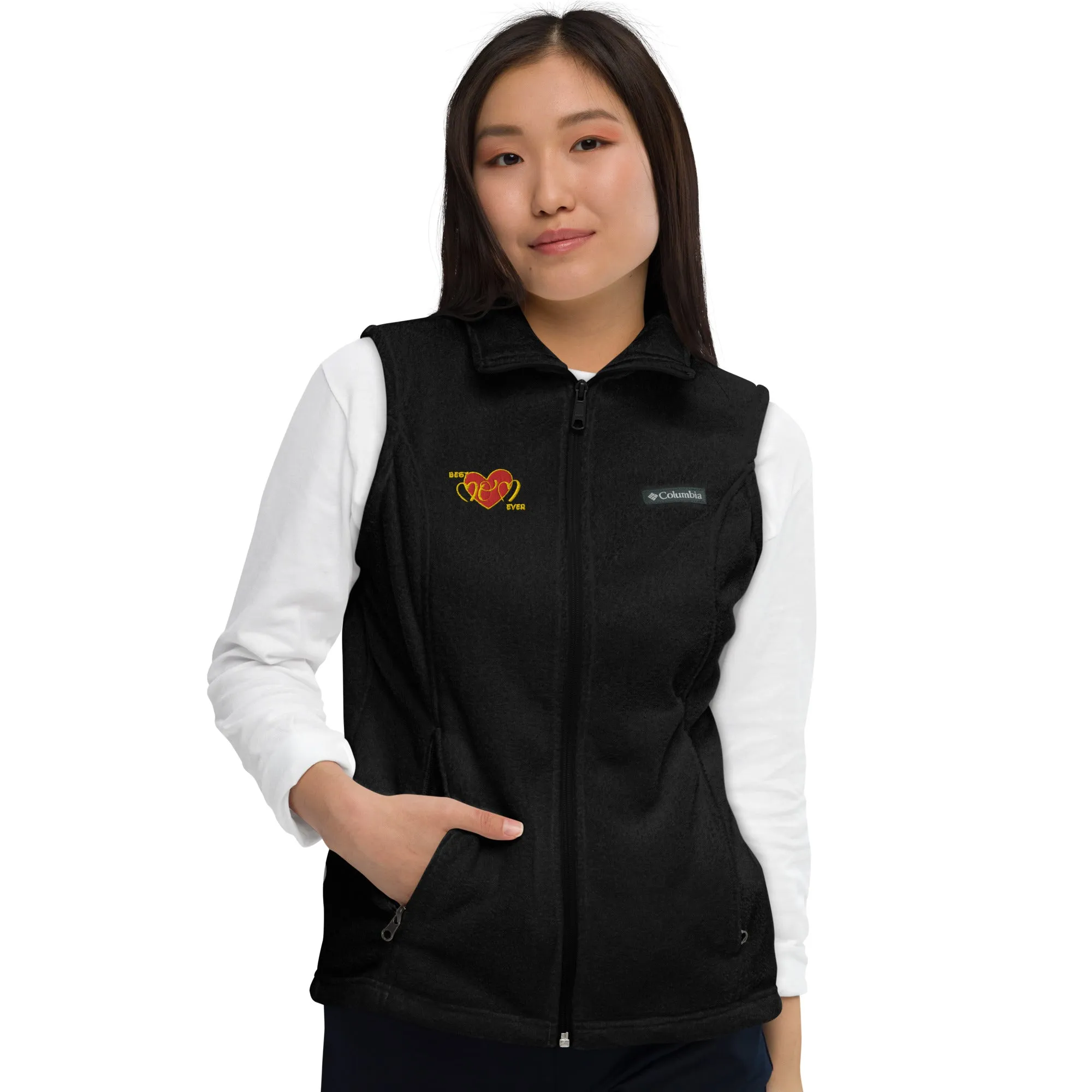 Snooty Fox Art Women’s by Fleece Vest Columbia - Best Mom Ever