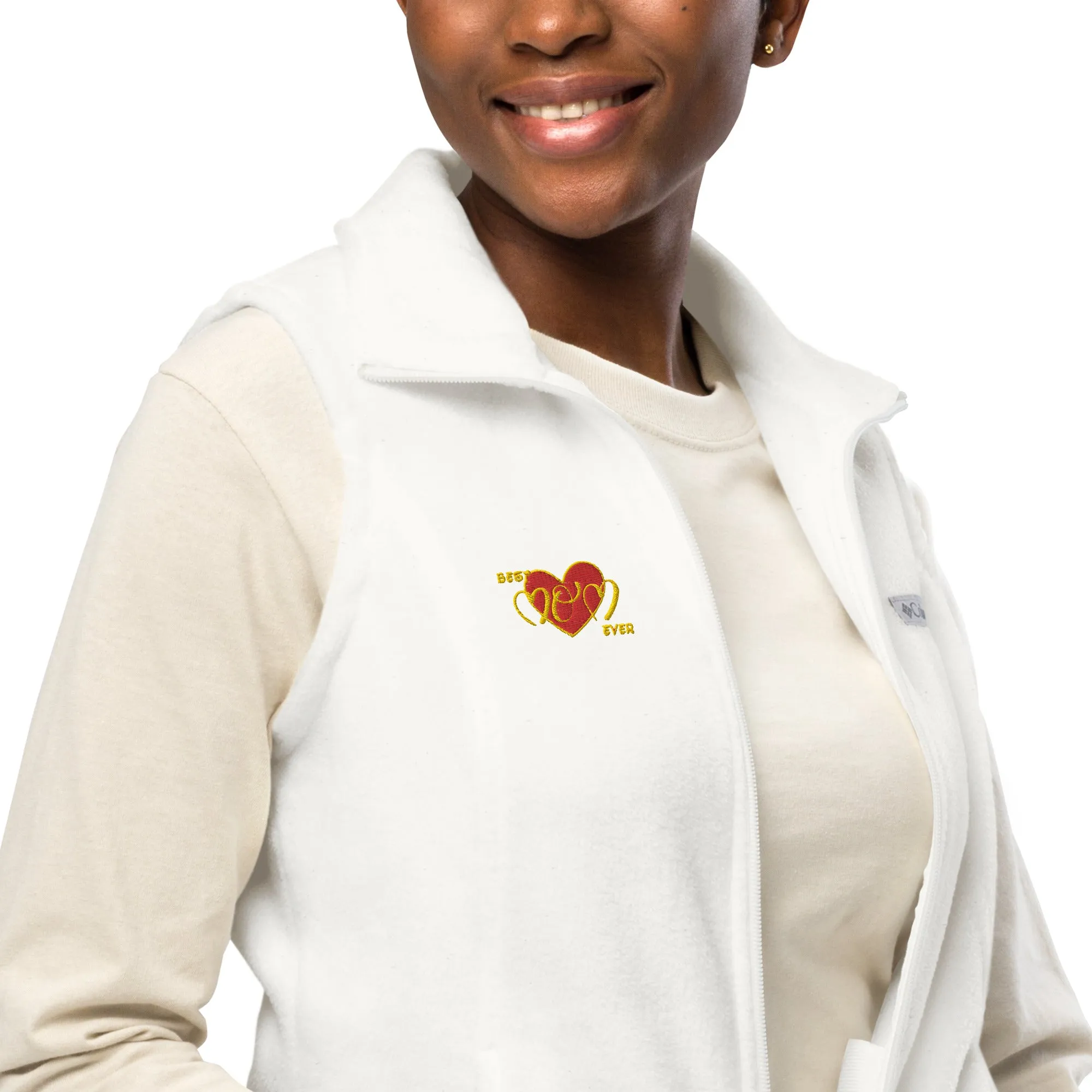 Snooty Fox Art Women’s by Fleece Vest Columbia - Best Mom Ever