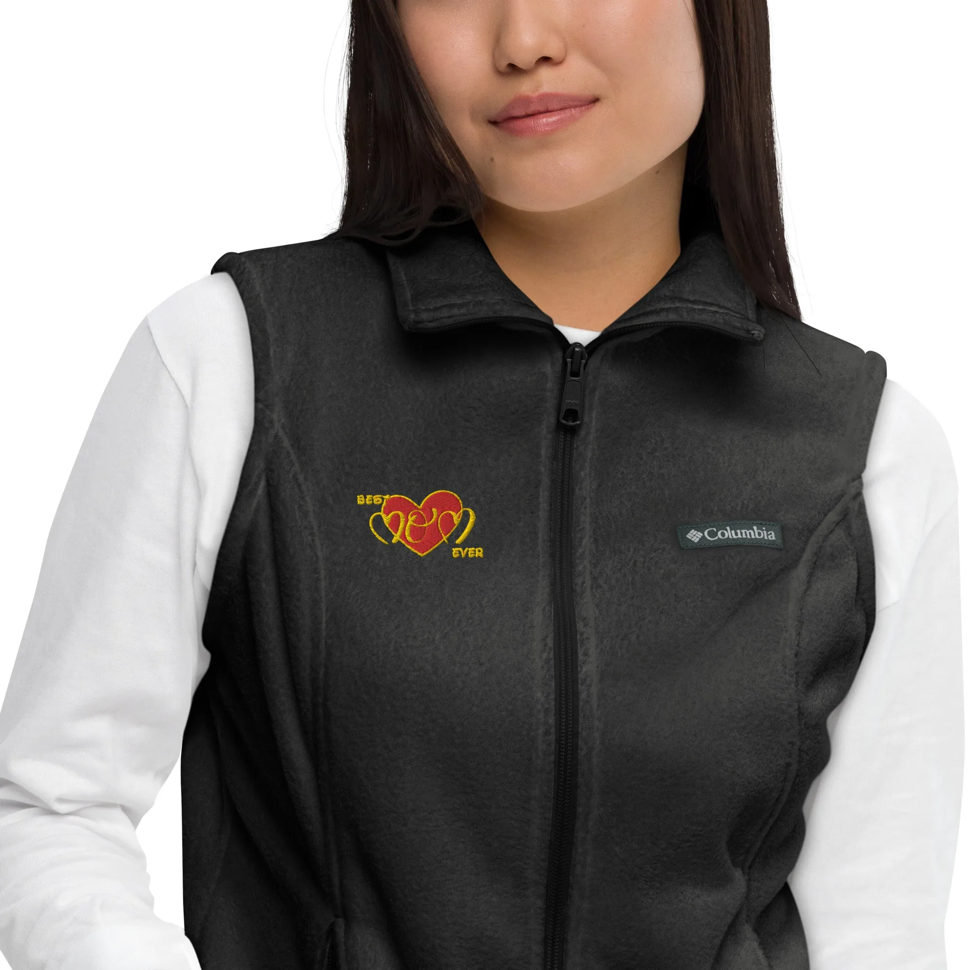 Snooty Fox Art Women’s by Fleece Vest Columbia - Best Mom Ever