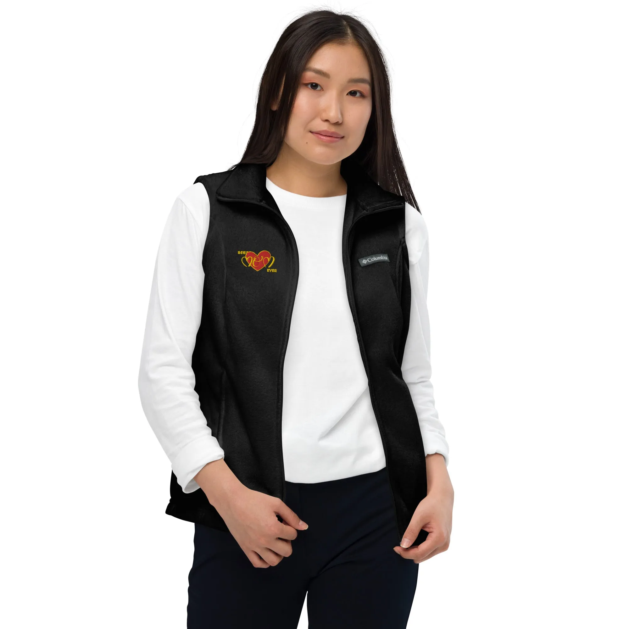 Snooty Fox Art Women’s by Fleece Vest Columbia - Best Mom Ever