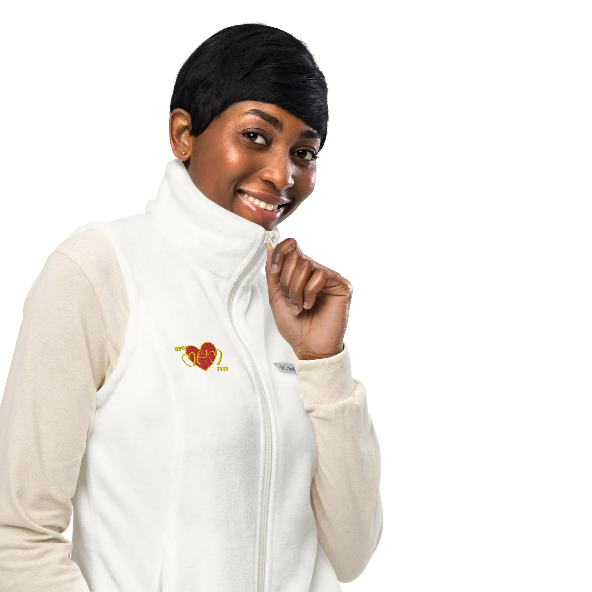 Snooty Fox Art Women’s by Fleece Vest Columbia - Best Mom Ever