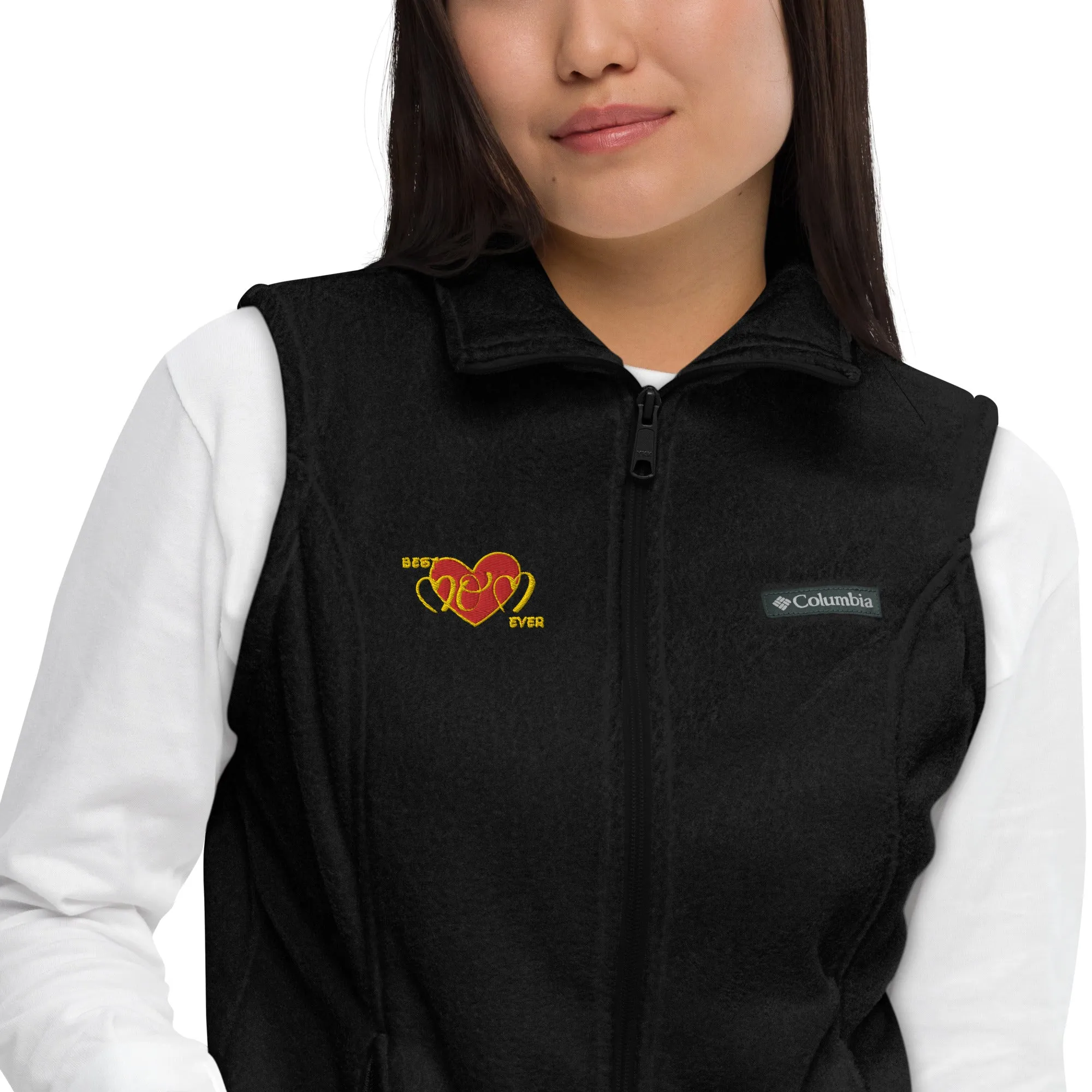 Snooty Fox Art Women’s by Fleece Vest Columbia - Best Mom Ever