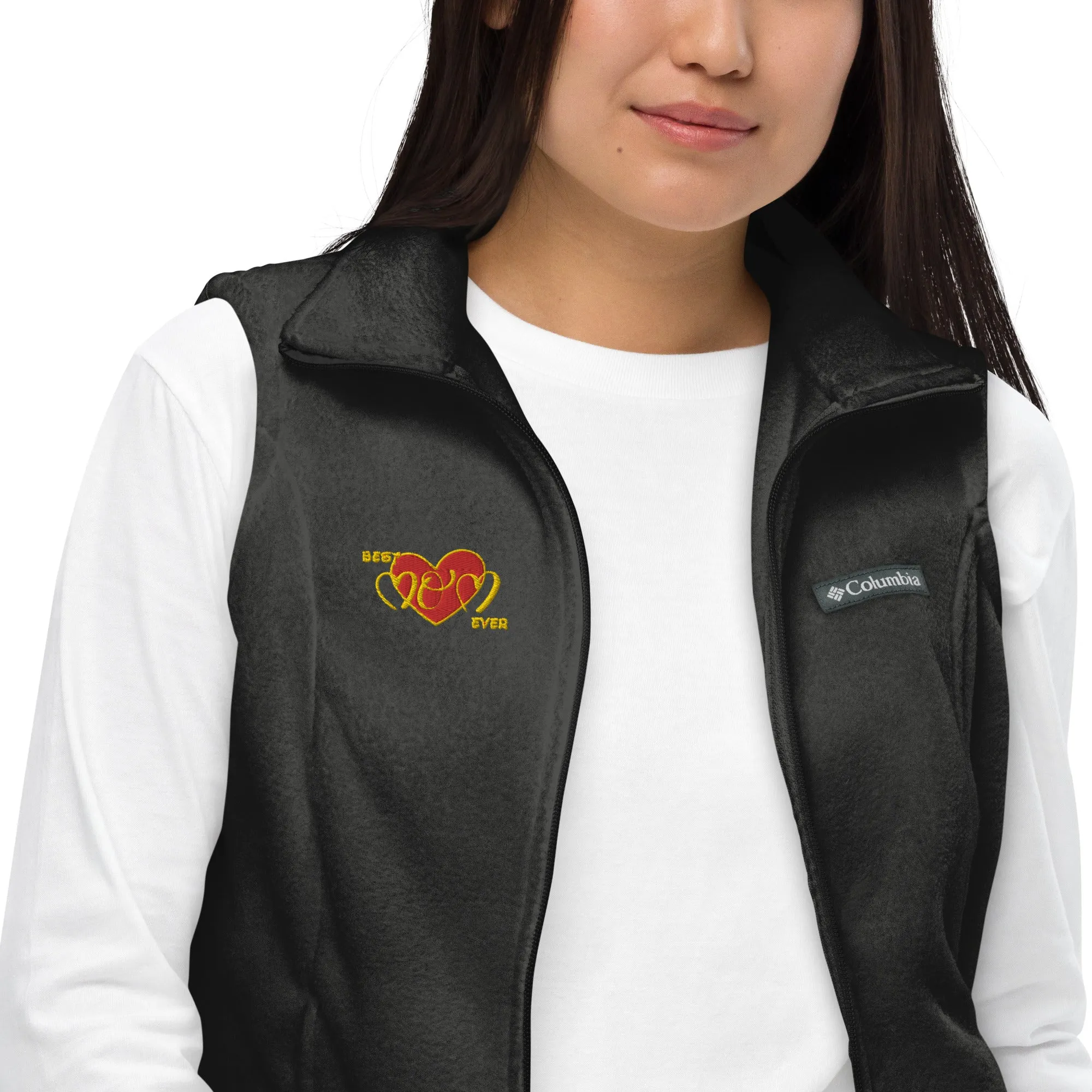 Snooty Fox Art Women’s by Fleece Vest Columbia - Best Mom Ever
