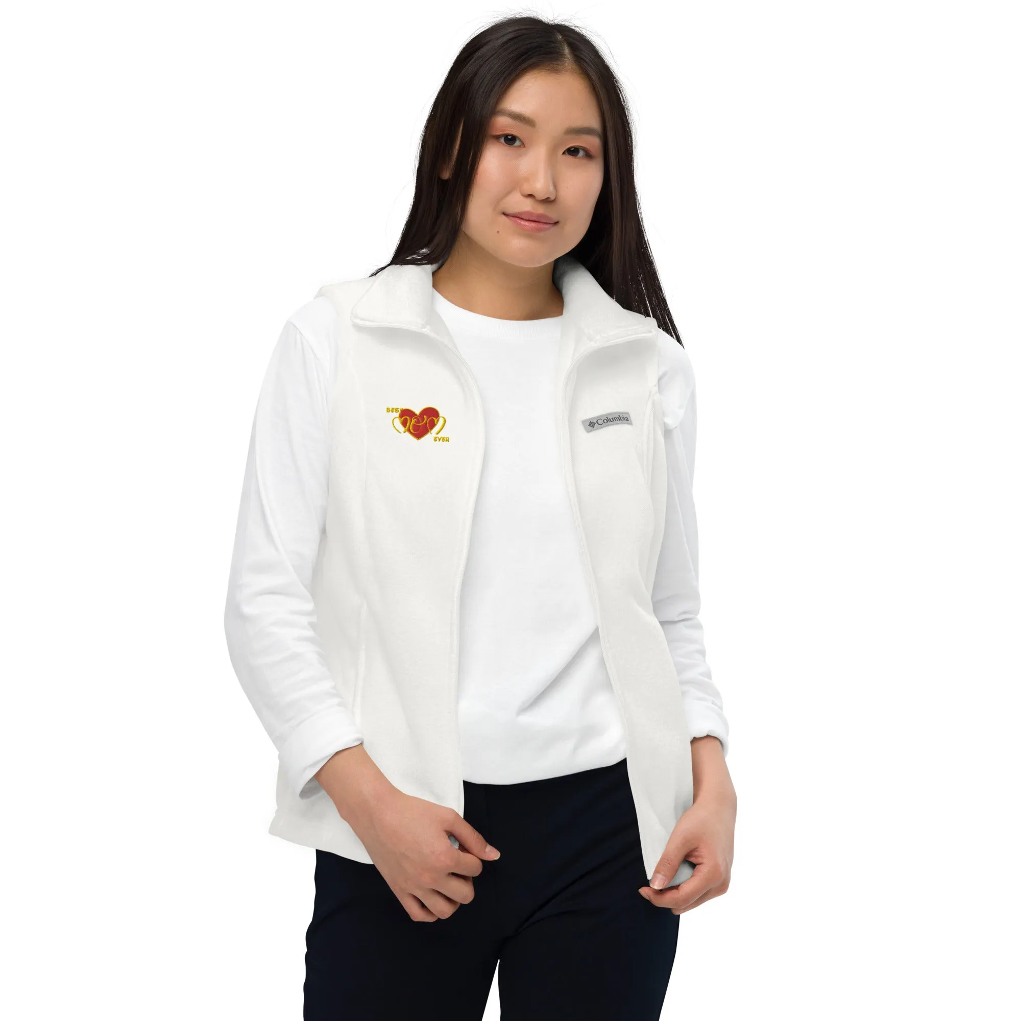 Snooty Fox Art Women’s by Fleece Vest Columbia - Best Mom Ever