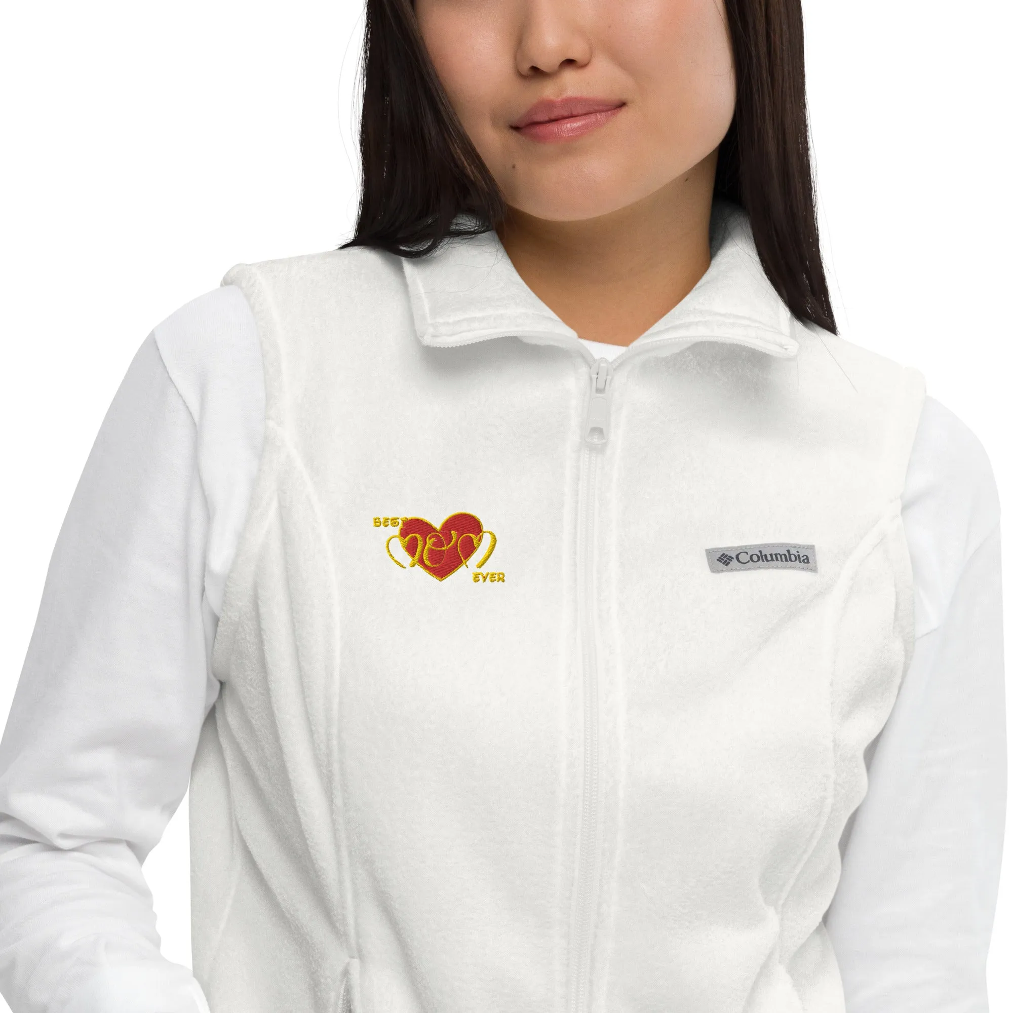 Snooty Fox Art Women’s by Fleece Vest Columbia - Best Mom Ever